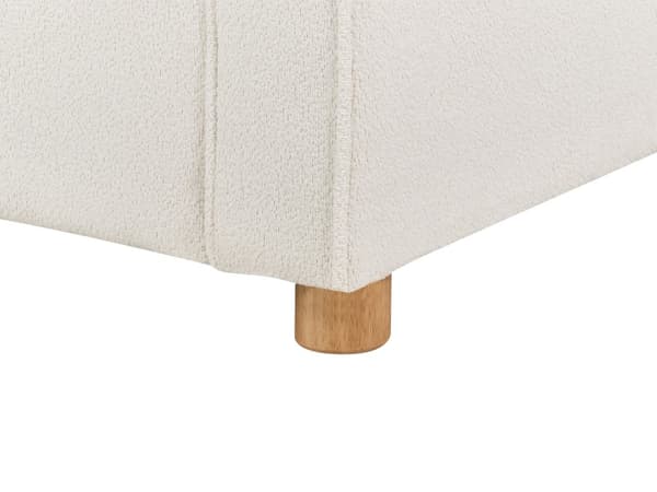 Modulsofa Off White Boucle 3 Personers Designer Blød Moderne Flyder Sofa Lav Ryg Stue Indretning Høj Kvalitet Stofsofa