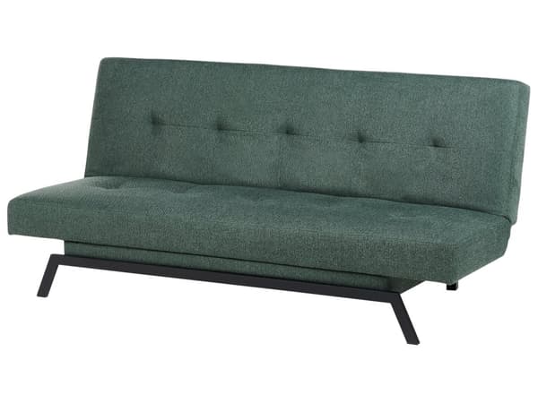 Sovesofa Polstrede grøn Stof Polstring 3 Personers stue værelse opholdsrum dagligstue