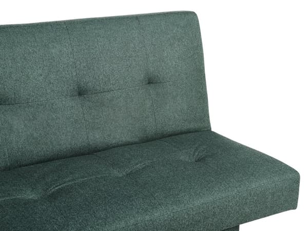 Sovesofa Polstrede grøn Stof Polstring 3 Personers stue værelse opholdsrum dagligstue
