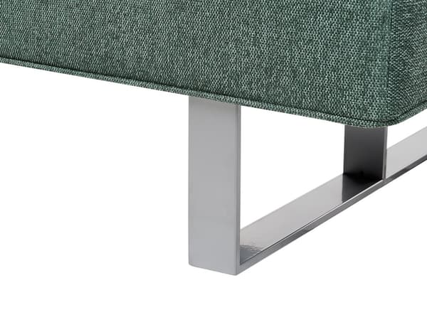 Bäddsoffa Grön 3-sits Tyg Tillbakalutande Ryggstöd
