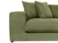 Miniatyrbild 6 av 11: Soffa Tyg Polyester Grön 240 cm x 120 cm x 61 cm Soffa 3-Sits Kuddar Armstöd Vardagsrum Modern Bekväm Mysig