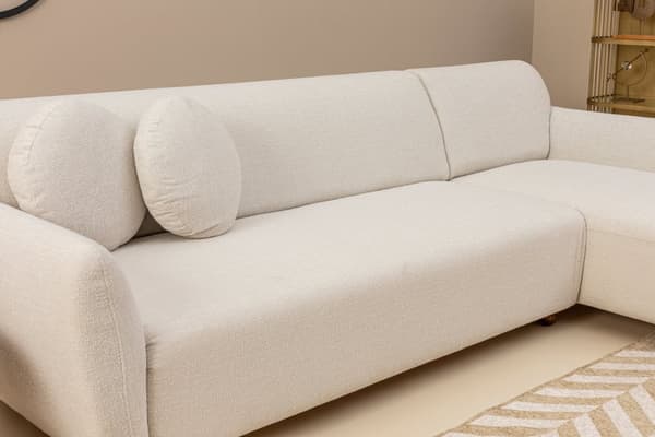 Chic Home Edna kulmasohva divaanilla 273x162 cm R, valkoinen