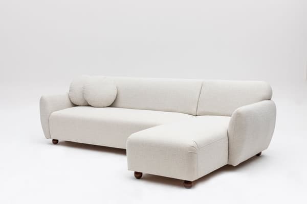 Chic Home Edna kulmasohva divaanilla 273x162 cm R, valkoinen