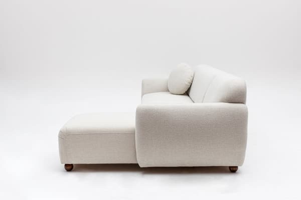 Chic Home Edna kulmasohva divaanilla 273x162 cm R, valkoinen