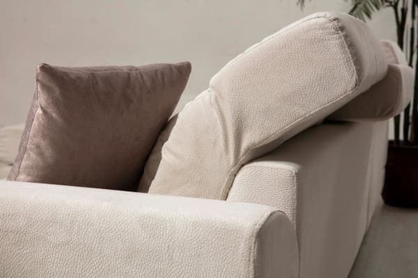 Chic Home Friida kulmasohva divaanilla 190x308 cm L, luonnonvalkoinen
