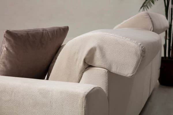 Chic Home Friida kulmasohva divaanilla 190x308 cm L, luonnonvalkoinen