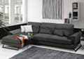 Pikkukuva 4 / 9: Chic Home Friida kulmasohva divaanilla 190x308 cm L, tummanharmaa