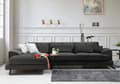 Pikkukuva 1 / 9: Chic Home Friida kulmasohva divaanilla 190x308 cm L, tummanharmaa