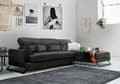 Pikkukuva 2 / 9: Chic Home Friida kulmasohva divaanilla 190x308 cm R, tummanharmaa