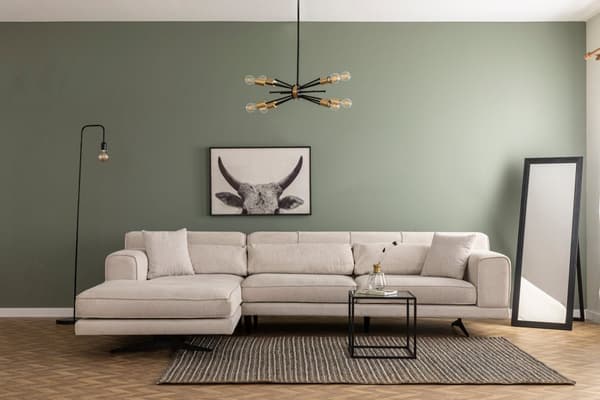 Chic Home Jaana kulmasohva divaanilla 198x308 cm, L vaaleanbeige