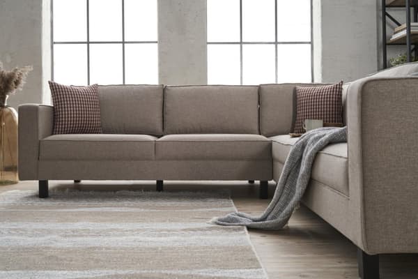 Chic Home Kaarina Pellava kulmasohva 258x258 cm, beige