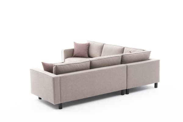 Chic Home Kaarina Pellava kulmasohva 258x258 cm, beige