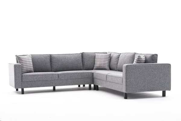 Chic Home Kaarina Pellava kulmasohva 258x258 cm, harmaa