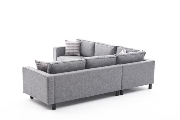 Chic Home Kaarina Pellava kulmasohva 258x258 cm, harmaa