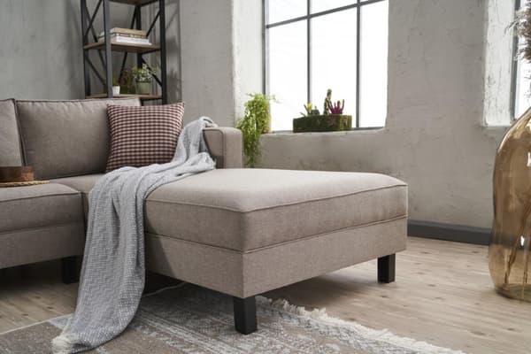 Chic Home Kaarina Pellava kulmasohva divaanilla 258x181 cm R, beige