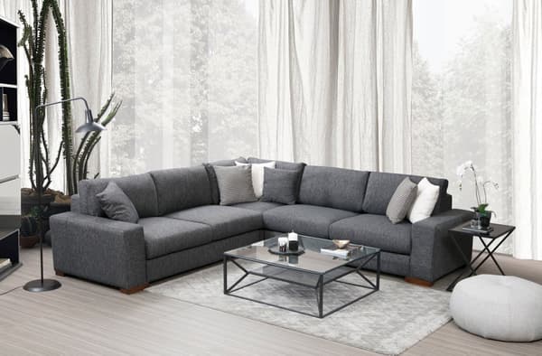 Chic Home Loop kulmasohva 282x282 cm, tummanharmaa