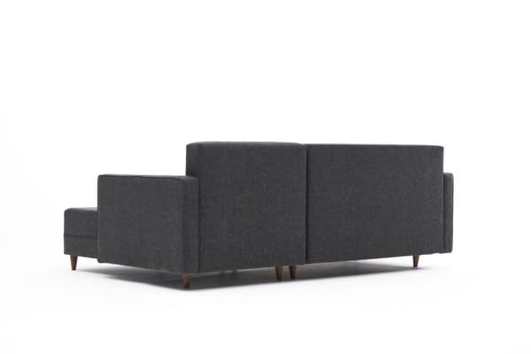 Chic Home Alina kulmavuodesohva divaanilla 215x150 cm R, antrasiitti