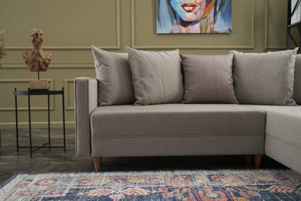 Chic Home Alina kulmavuodesohva divaanilla 215x150 cm R, beige