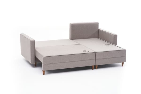 Chic Home Alina kulmavuodesohva divaanilla 215x150 cm R, beige