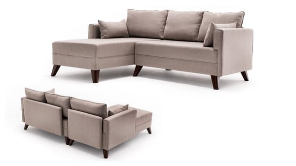 Chic Home Bea kulmavuodesohva rahilla 205x140 cm L, ruskea