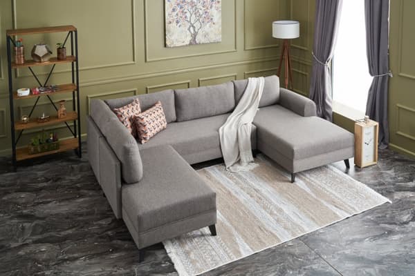 Chic Home Bessi kulmavuodesohva divaanilla 300x202 cm, ruskea