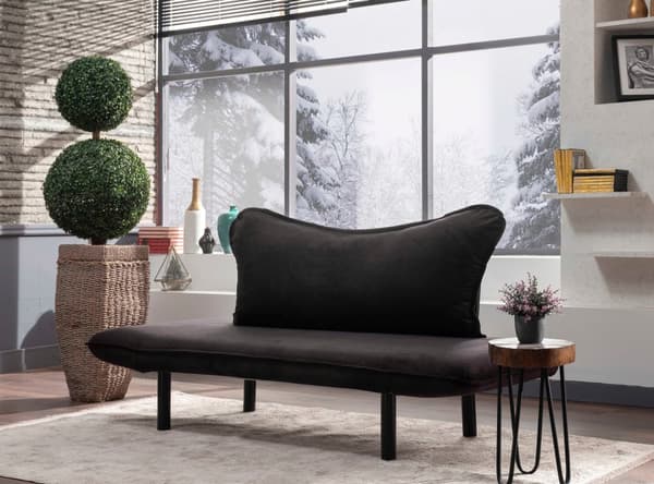 Chic Home Chloe 2-istuttava vuodesohva 140 cm, musta