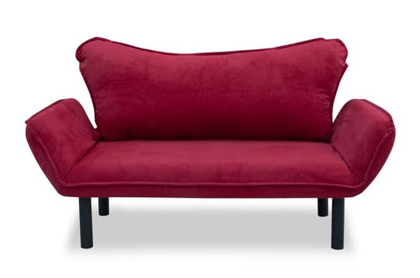 Chic Home Chloe 2-istuttava vuodesohva 140 cm, tummanpunainen