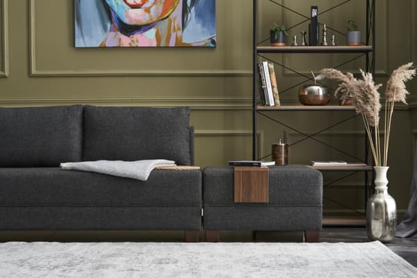 Chic Home Floora kulmavuodesohva 210x280 cm L, antrasiitti