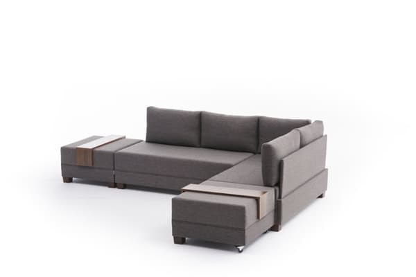 Chic Home Floora kulmavuodesohva 210x280 cm R, harmaa