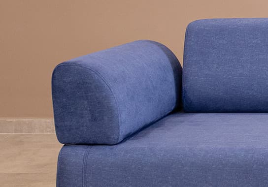 Chic Home Inkeri 3-istuttava vuodesohva sivupöydällä 220 cm, sininen