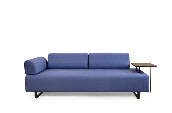 Chic Home Inkeri 3-istuttava vuodesohva sivupöydällä 220 cm, sininen