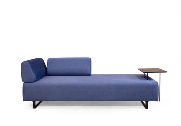 Chic Home Inkeri 3-istuttava vuodesohva sivupöydällä 220 cm, sininen