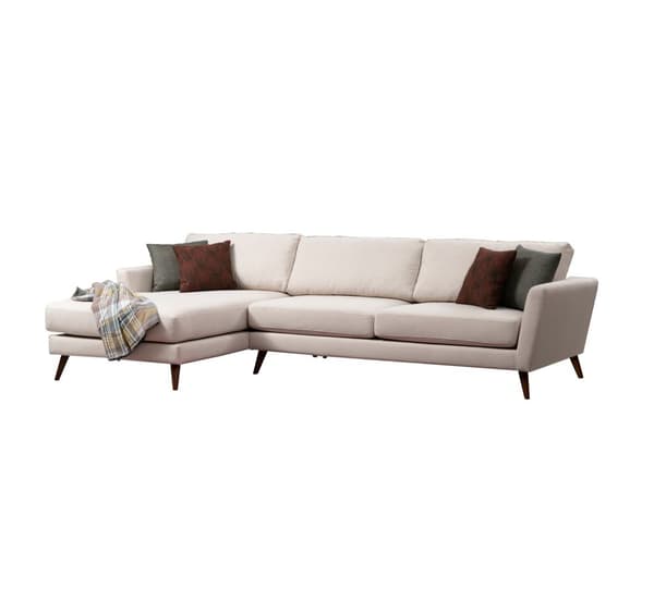 Chic Home Maaninka kulmavuodesohva divaanilla 303x168 cm, L vaaleanbeige