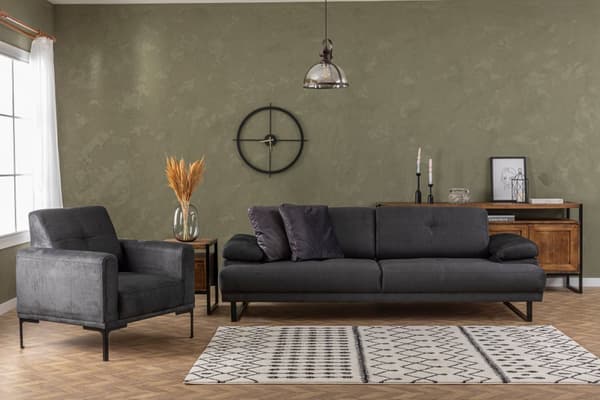 Chic Home Moona 3-istuttava vuodesohva 239 cm, antrasiitti