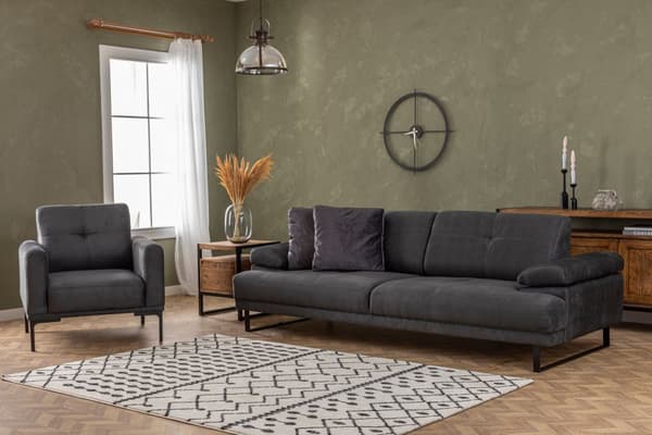 Chic Home Moona 3-istuttava vuodesohva 239 cm, antrasiitti
