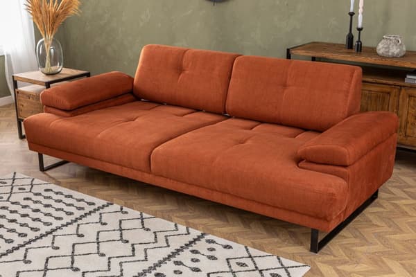 Chic Home Moona 3-istuttava vuodesohva 239 cm, ruoste