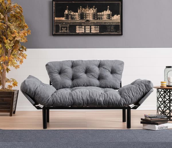 Chic Home Nikka 2-istuttava vuodesohva 155 cm, harmaa