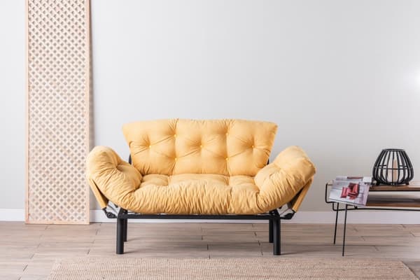 Chic Home Nikka 2-istuttava vuodesohva 155 cm, keltainen