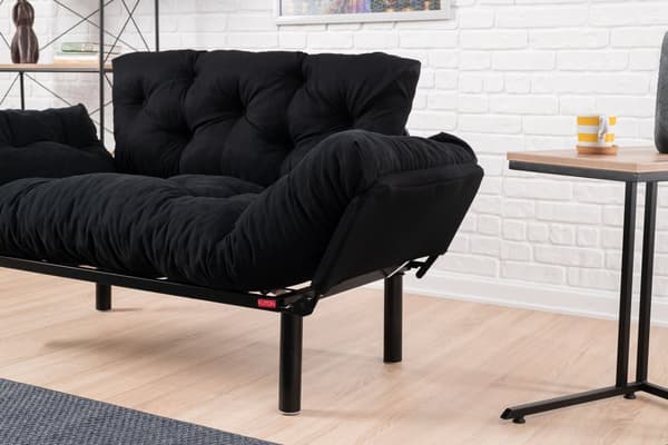 Chic Home Nikka 2-istuttava vuodesohva 155 cm, musta