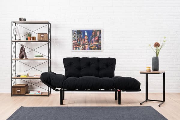 Chic Home Nikka 2-istuttava vuodesohva 155 cm, musta