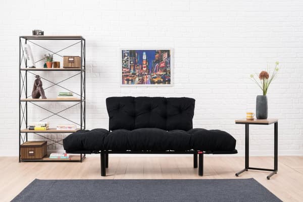 Chic Home Nikka 2-istuttava vuodesohva 155 cm, musta