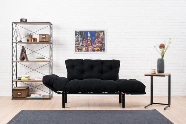 Chic Home Nikka 2-istuttava vuodesohva 155 cm, musta