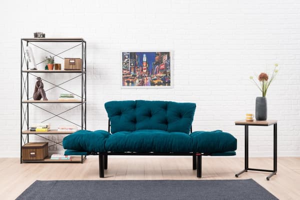 Chic Home Nikka 2-istuttava vuodesohva 155 cm, petrooli