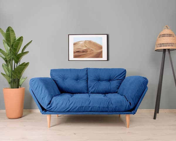 Chic Home Ninni 3-istuttava vuodesohva 120 cm, sininen