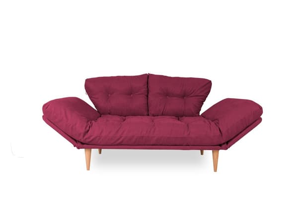 Chic Home Ninni 3-istuttava vuodesohva 120 cm, tummanpunainen