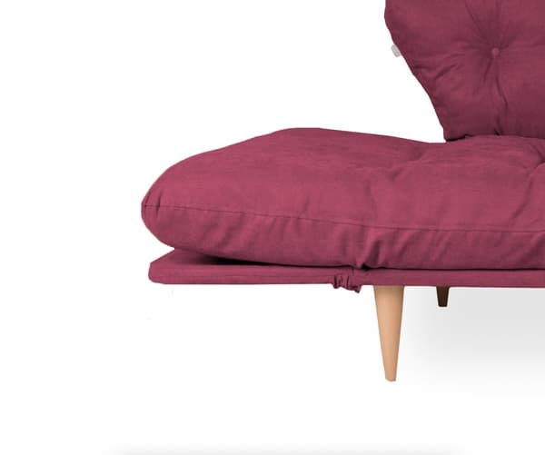 Chic Home Ninni 3-istuttava vuodesohva 120 cm, tummanpunainen