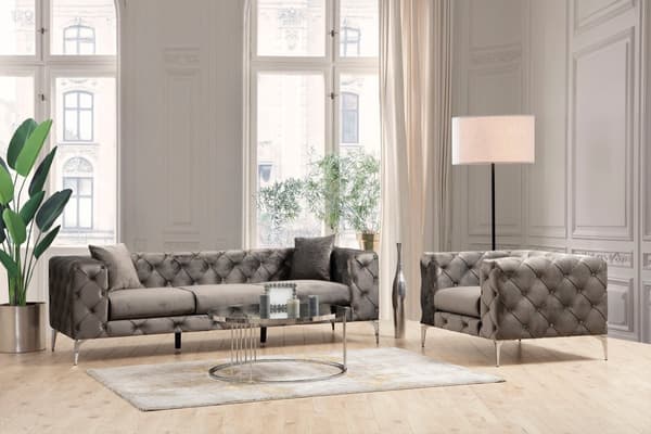 Chic Home Aino 3-istuttava sohva 237 cm, antrasiitti