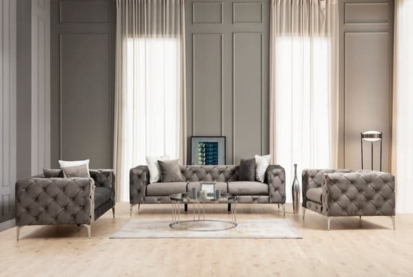 Chic Home Aino 3-istuttava sohva 237 cm, antrasiitti