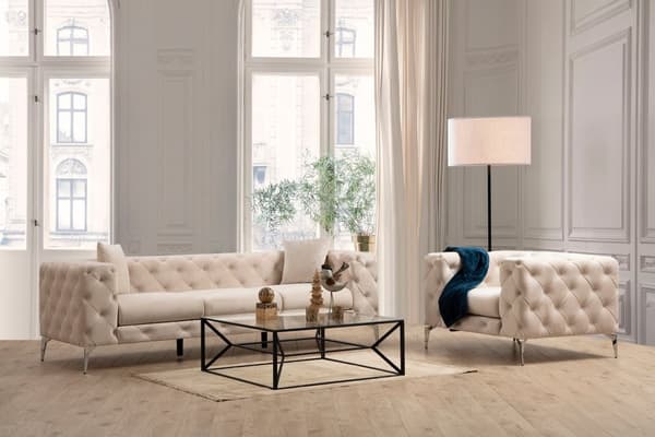 Chic Home Aino 3-istuttava sohva 237 cm, beige