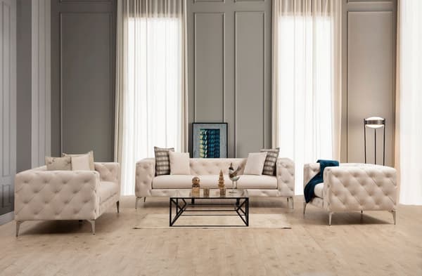 Chic Home Aino 3-istuttava sohva 237 cm, beige